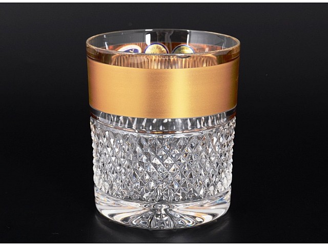 Набор стаканов для воды 320 мл Max Crystal Золото Bohemia (6 штук)