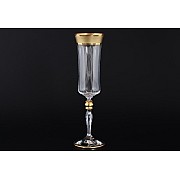 Набор фужеров для шампанского Грейс Матовая полоса Bohemia Crystal 6 шт