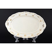 Блюдо овальное 32 см Thun Мария Луиза IVORY 4810