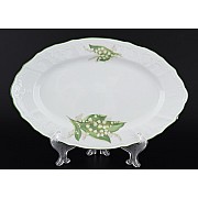 Блюдо овальное 34 см Бернадотт Ландыши