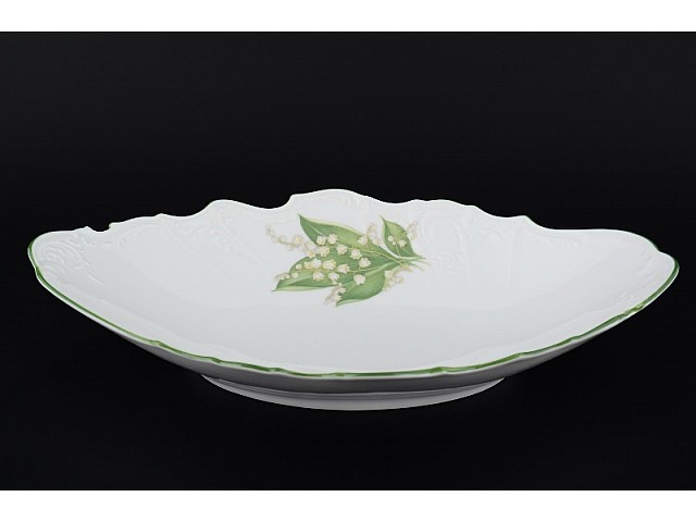 Блюдо для хлеба 34 см Бернадотт Ландыши