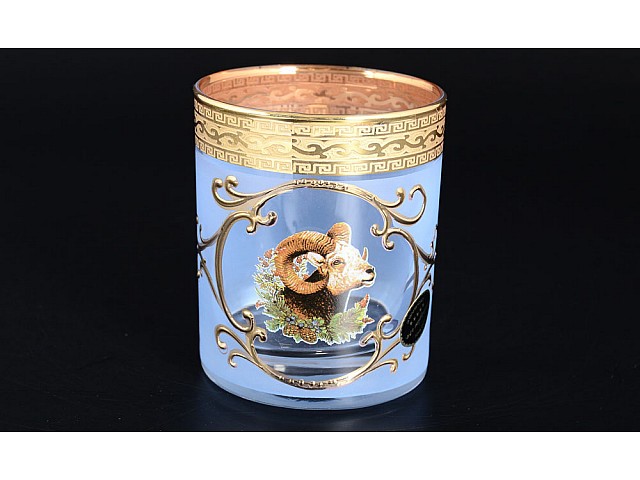 Набор стаканов для виски Версаче Охота синяя B-G Bohemia