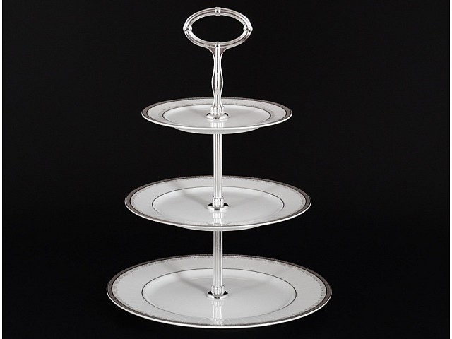 Этажерка 3 яруса Thun Опал Платиновая лента