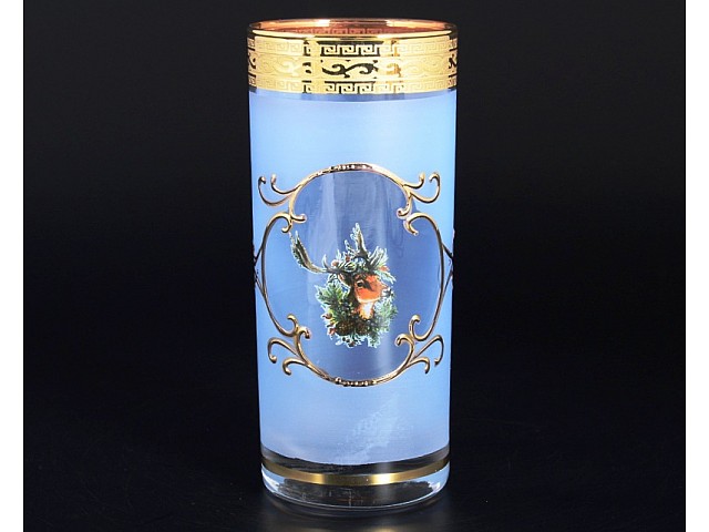 Набор стаканов для воды Версаче Охота синяя 6 шт B-G