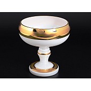 Конфетница 16 см белая BOHEMIA GOLD