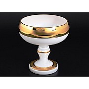 Конфетница 18 см белая BOHEMIA GOLD