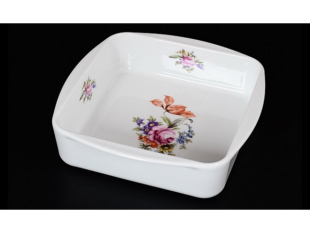 Салатник квадратный 24 см Полевой цветок Thun