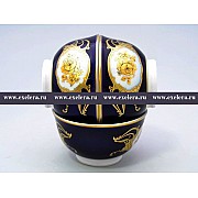 Набор пиал 13 см Анжелика Золотая роза Кобальт Винтаж MZ 6 шт