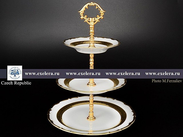 Этажерка (Горка) 3 яруса Анжелика Золотая лента MZ