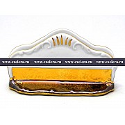 Салфетник Магнолия Золотая полоса Изумруд MZ