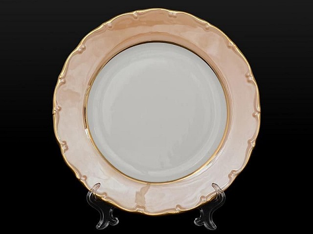 Набор тарелок 25 см Магнолия Бежевый мрамор MZ 6 шт