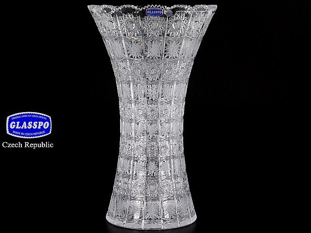 Ваза иксовка 41 см Glasspo Bohemia