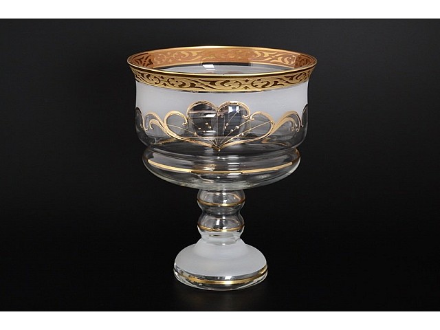 Конфетница прямая на ножке 16 см Bohemia Махараджа B-G