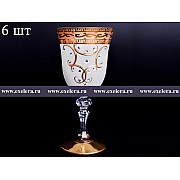 Набор бокалов для вина A-M фон стразы Bohemia