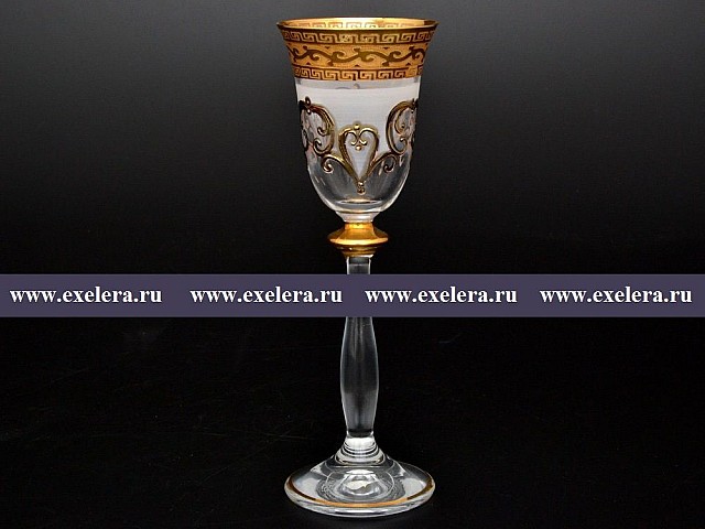 Набор рюмок для водки 60 мл Анжела Версаче R-G фон Bohemia Crystal 6 шт