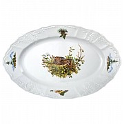 Блюдо овальное 34 см Бернадотт Охота