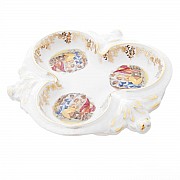 Менажница 3-я Queen's Crown Мадонна перламутр 18 см