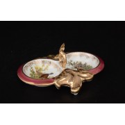 Икорница 18 см 2-я Охота красная Корона Queens Crown