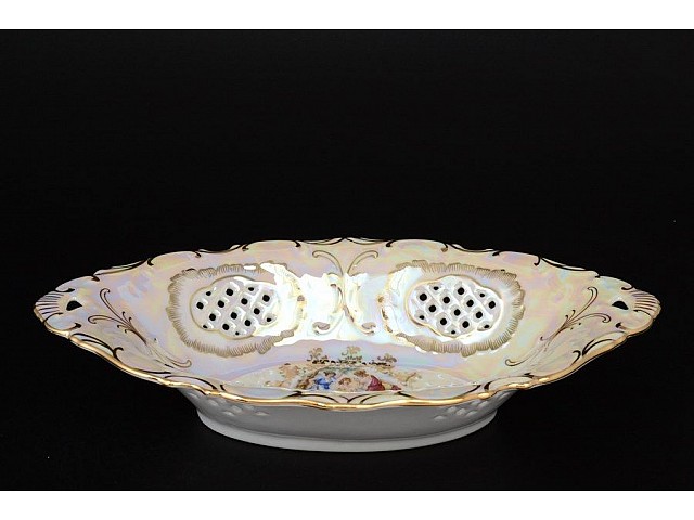 Фруктовница 31 см Магнолия Мадонна перламутр MZ