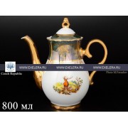 Кофейник 800 мл Магнолия Охота Зеленая MZ