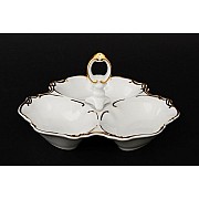 Менажница 19 см Офелия Отводка золото MZ