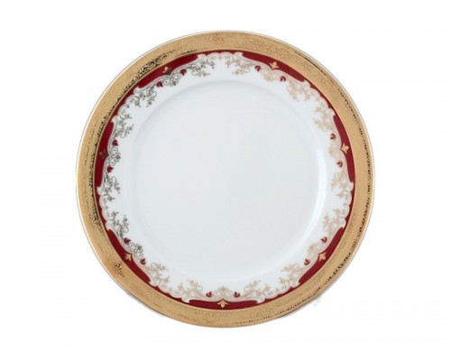 Набор тарелок Кристина Красная Лилия Thun 25 см 6 шт
