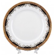 Набор тарелок Кристина Черная Лилия Thun 25 см 6 шт