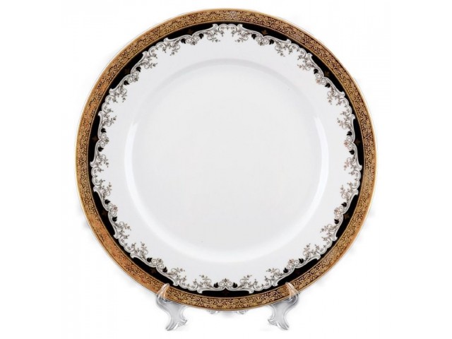 Набор тарелок Кристина Черная Лилия Thun 25 см 6 шт