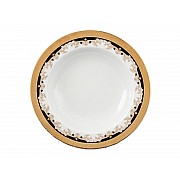 Набор тарелок глубоких Кристина Черная Лилия Thun 22 см 6 шт