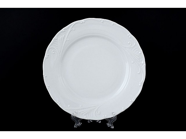 Набор тарелок 25 см Лиана Недекорированный MZ 6 шт