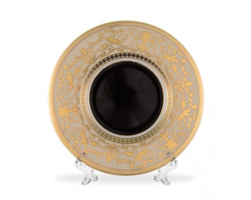 Набор тарелок 21 см Falkenporzellan Harmony Crem Black 6 шт