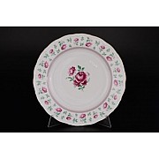 Набор тарелок 25 см Офелия Плетистая роза Лагуна Отводка золото MZ 6 шт