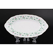 Блюдо овальное 26 см Офелия Плетистая роза Отводка золото MZ