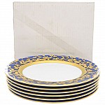 Набор тарелок Falkenporzellan Constanza Tosca Blueshade Gold 21 см