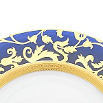 Набор тарелок Falkenporzellan Constanza Tosca Blueshade Gold 21 см