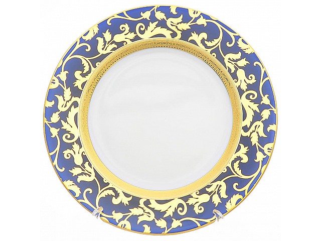 Набор тарелок Falkenporzellan Constanza Tosca Blueshade Gold 21 см