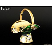 Корзина 12 см Bohemia Лепка Зеленая E-V