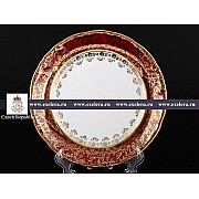 Тарелка 17 см Мария Луиза Лист Красный Carlsbad (1 шт) 3002