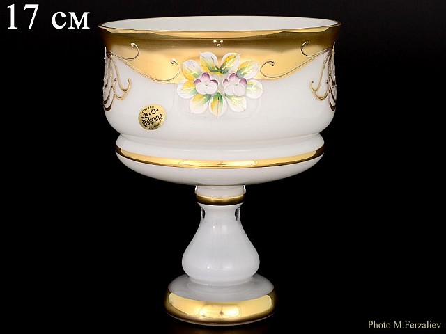 Конфетница Лепка Белая B-L Bohemia 17 см 19107