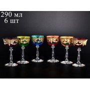 Набор бокалов для мартини 280 мл Анжела Арлекино Bohemia Crystal 6 шт