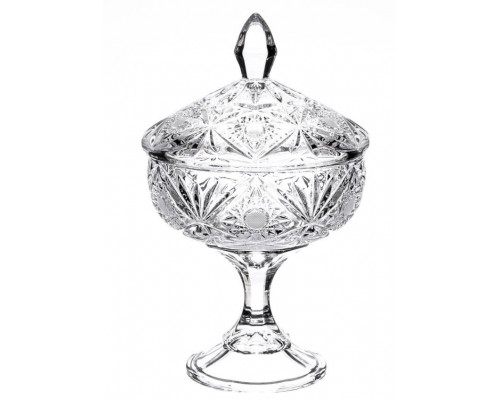 Конфетница с крышкой 24 см Miranda Crystalite Bohemia