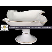 Салатник Белый узор Корона Queens Crown 31 см