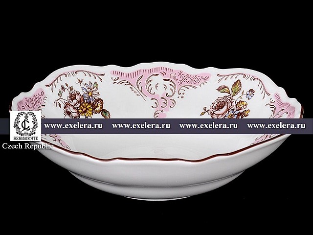 Салатник 19 см Бернадотт Розовый цветок