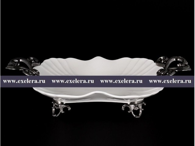 Блюдо 28 см на ножке Дильназ Royal Czech Porcelain