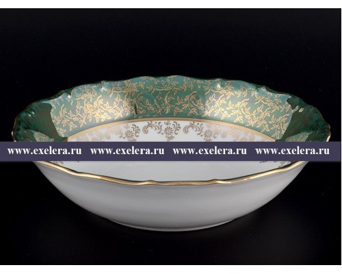 Набор салатниц 19 см Зеленая Паутинка Royal Czech Porcelain