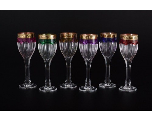 Набор рюмок для водки 50 мл Арлекино Сафари B-G Bohemia Crystal