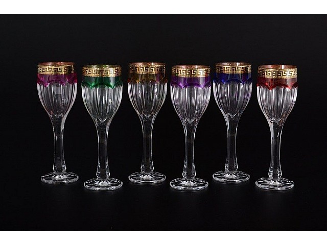 Набор рюмок для водки 50 мл Арлекино Сафари B-G Bohemia Crystal