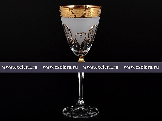 Набор бокалов для вина 250 мл Элизабет Махараджа Bohemia Crystal 6 шт