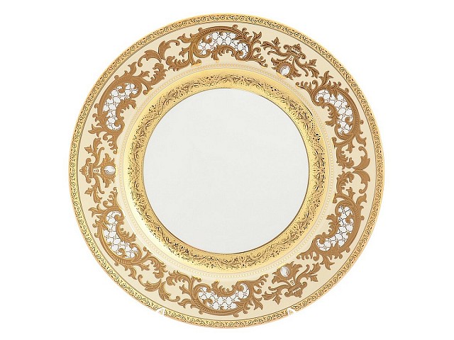 Набор тарелок 17 см Falkenporzellan Alena 3D Creme Gold Constanza 6 шт