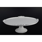 Блюдо овальное Платиновый узор Корона Queens Crown 37 см